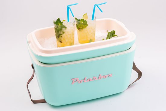 Køleboks, 12L, "Classic", Cyan - Baby Rose - Polarbox