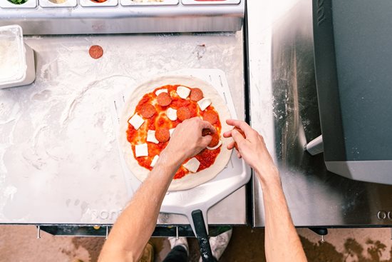 Paleta para pizza perforada, aluminio, 30 cm - Ooni