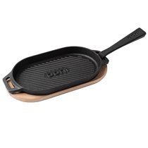 Cast iron frying pan/grill, with removable handle, 31 × 15.9 cm, "GRIZZLER" model - Ooni