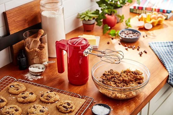 Cordless hand mixer, 7 speeds, Empire Red - KitchenAid