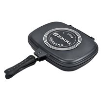 Non-stick double frying pan, aluminum, 32 cm - Zokura