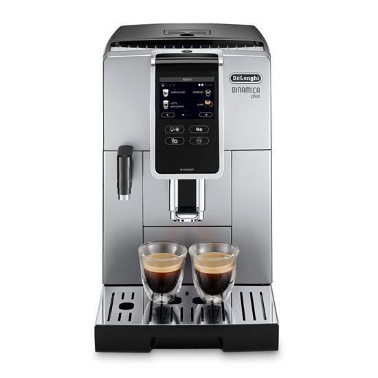 Automatisk espressomaskin, 1450W, "Dinamica Plus", Sølv - DeLonghi