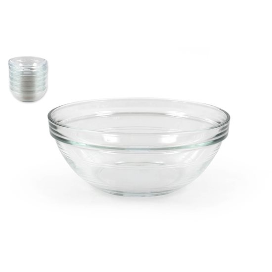Salad bowl, made from glass, 17 cm / 970 ml, "Lys" range - Duralex