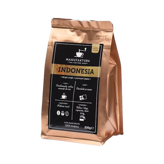 Chicchi di caffè "Indonesia", 200 g - Manufaktura