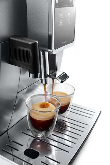 Automatisk espressomaskin, 1450W, "Dinamica Plus", Sølv - DeLonghi
