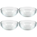 Set di 4 ciotole, in vetro, 7,5 cm / 70 ml, gamma "Lys" - Duralex
