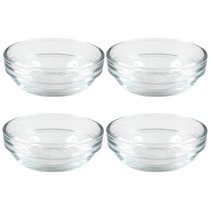 Set of 4 bowls, made from glass, 7.5 cm / 70ml, "Lys" range - Duralex