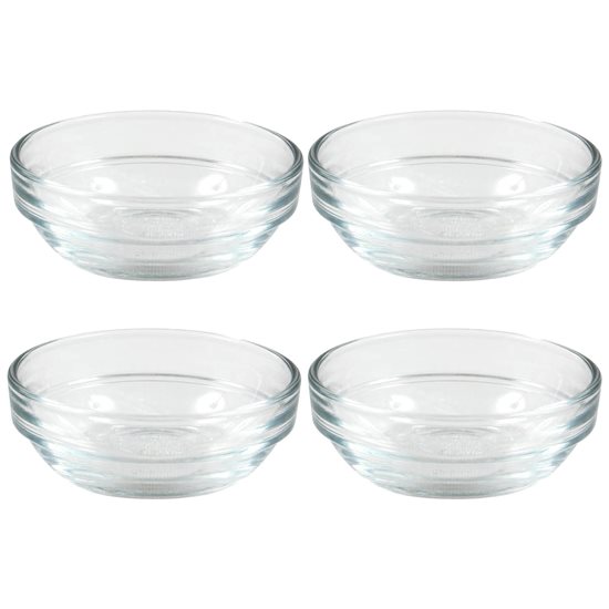 Sæt med 4 skåle, lavet af glas, 7,5 cm / 70 ml, "Lys"-serie - Duralex