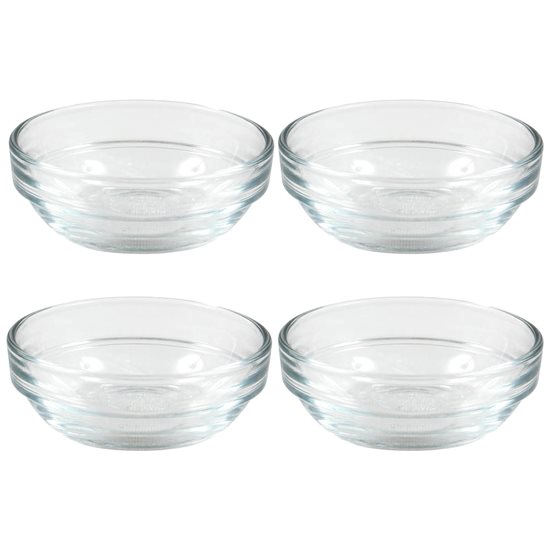 Sett med 4 skåler, laget av glass, 7,5 cm / 70 ml, "Lys"-serien - Duralex