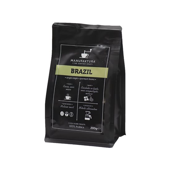 Κόκκοι καφέ “Brazil”, 200 g - Manufaktura
