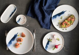 Piatto fondo pasta gourmet, porcellana, 28 cm, "Marmara" - Bonna
