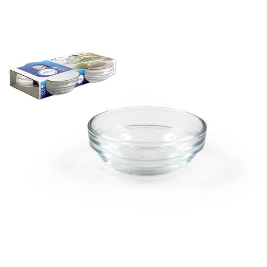 Set med 4 skålar, gjorda av glas, 6 cm / 36 ml, "Lys" - Duralex