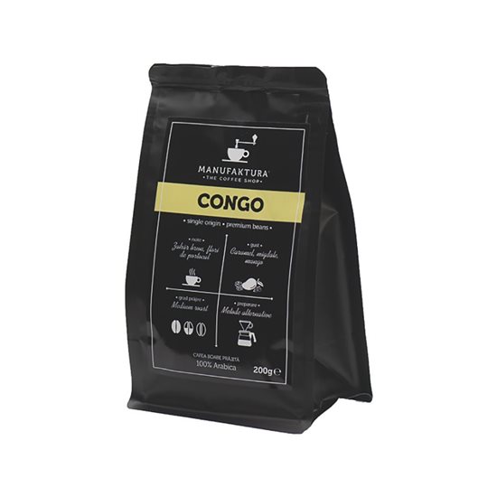 Kávová zrna „Kongo“, 200 g - Manufaktura