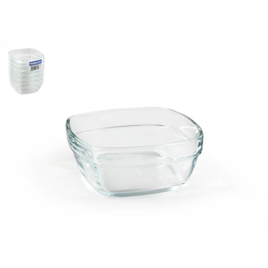 Quadratische Schale aus Glas, 9 × 9 cm / 150 ml, Serie „Lys“ - Duralex