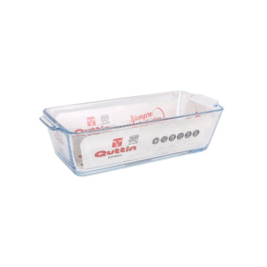 Rectangular dish, made of borosilicate glass, 835ml - Quttin