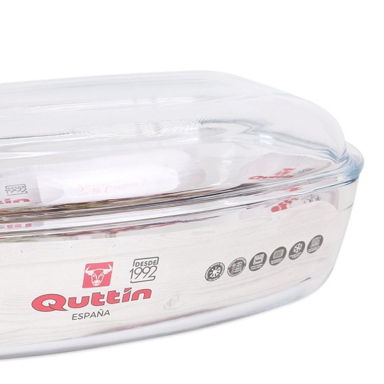 Правоугаона стаклена посуда са поклопцем, 4.4Л - бренд Куттин