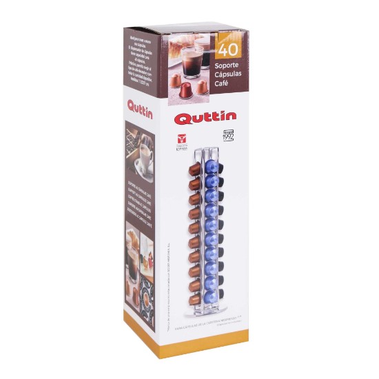 Suporte para 40 cápsulas de café Nespresso - marca Quttin