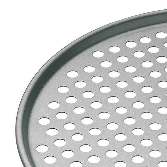 Pizza tray, perforated, 33 cm, steel - by Kitchen Craft