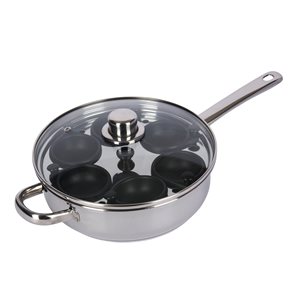 Poached egg pan with lid 26 cm - Kitchen Craft