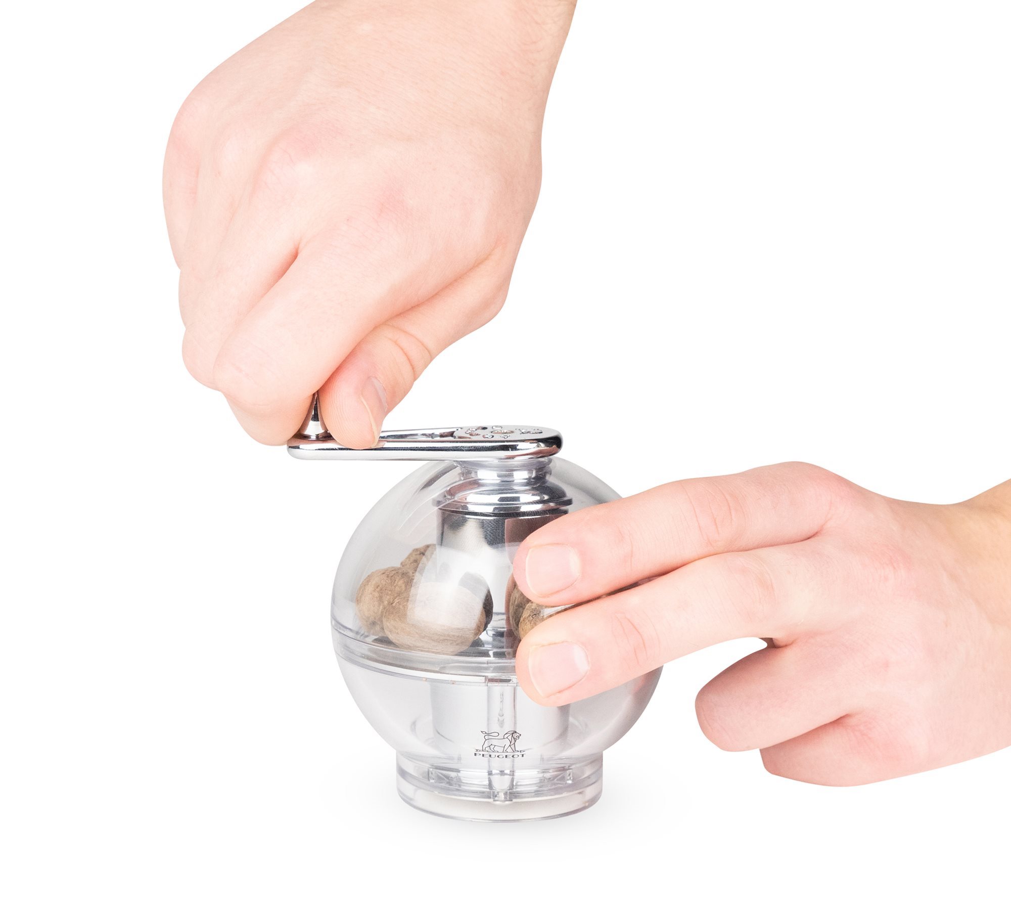 Mier korting daar ben ik het mee eens Nootmuskaatmolen, 11 cm, transparant - Peugeot | KitchenShop