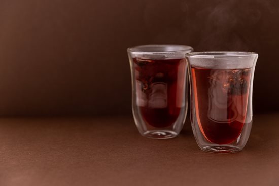 Set med 2 latteglasögon, värmebeständigt glas, 300 ml - märket La Cafetiere