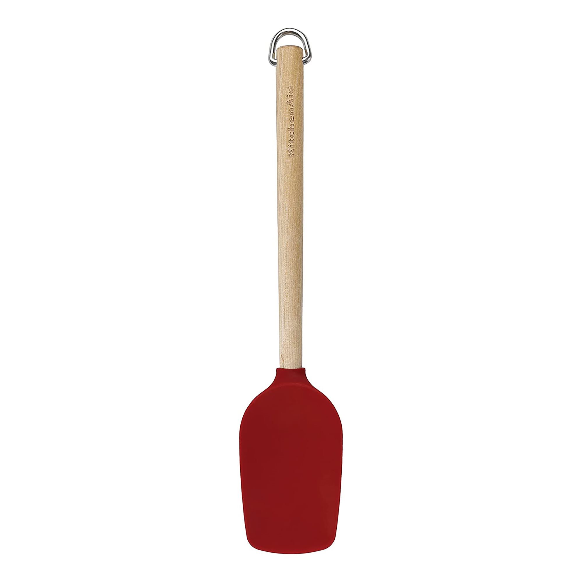 KitchenAid Classic Silicone Spatula with Bamboo - Set of 2 (Red