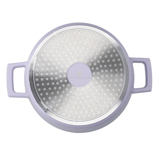Cacerola con tapa, 20cm/2.5L, aluminio, Lavanda, "MasterClass" - Kitchen Craft