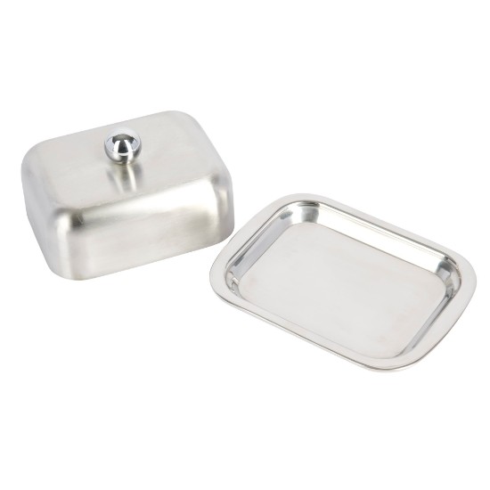 Butter dish, stainless steel, 250g, “MasterClass” - Kitchen Craft