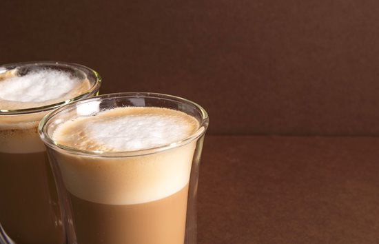 Sraith de 2 spéaclaí latte, gloine teas-resistant, 300ml - Branda La Cafetiere