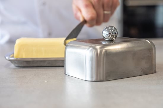 Butter dish, stainless steel, 250g, “MasterClass” - Kitchen Craft