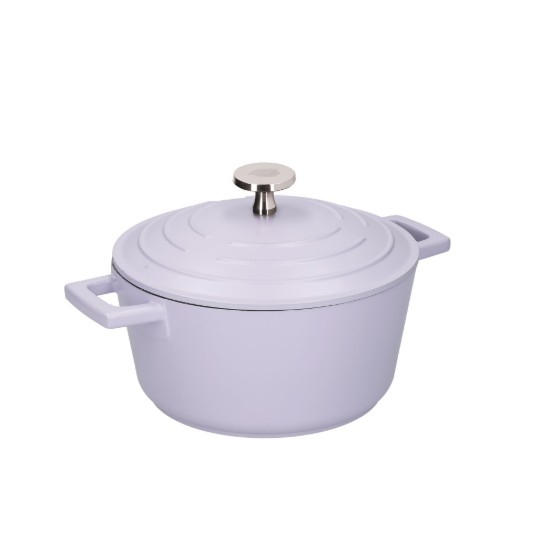 Cacerola con tapa, 20cm/2.5L, aluminio, Lavanda, "MasterClass" - Kitchen Craft