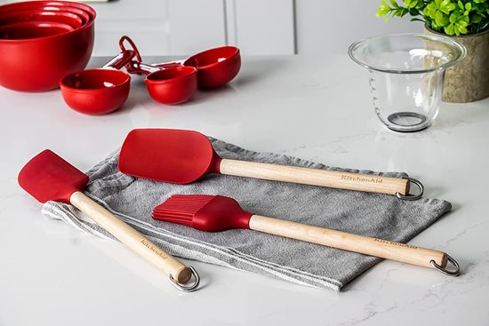 SET 3 SPATOLE DA CUCINA E PASTICCERIA ACCIAIO E SILICONE