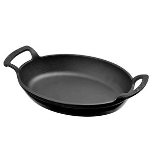 Oven dish, 23 x 17 cm, oval-shaped, Black - Lava brand