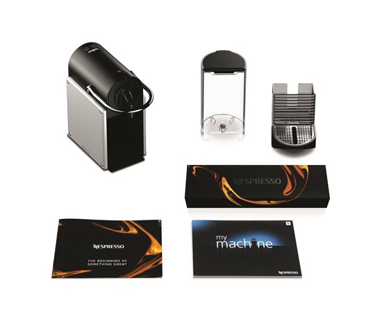 Espresso 1260W, "Pixie", Stříbrná barva - Nespresso