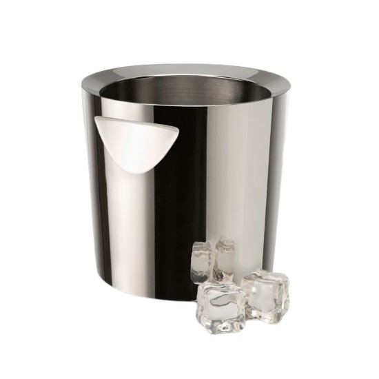 Balde De Gelo Inox 3L - Parede Dupla Com Tampa - Kit Completo Com Pinças