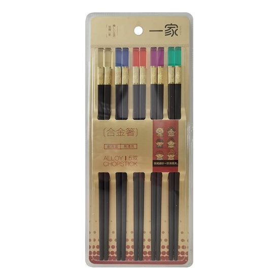 Sraith de chopsticks Síneach, 5 phéire, PPS - Yesjoy