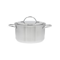 Saucepan with lid, 22 cm / 4 l "Resto", stainless steel - Demeyere