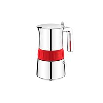 Coffee-maker, stainless steel, 200 ml, "Elegance", Red - BRA