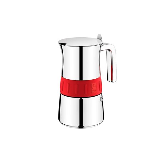 Kaffebryggare, rostfritt stål, 200 ml, "Elegance", Röd - BRA