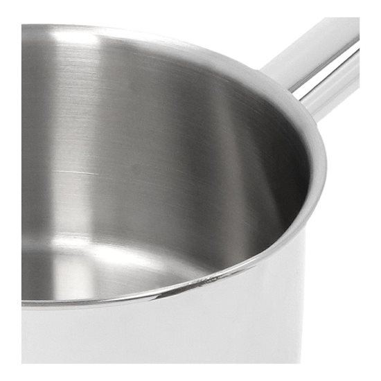 Steelpan met deksel, voor melk, 14 cm /1 l "Resto", roestvrij staal - Demeyere
