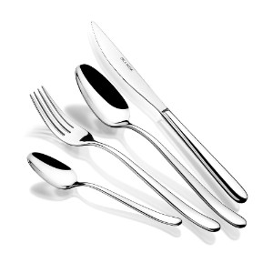 Stainless steel cutlery set, 24 pieces, "Napoli" - BRA