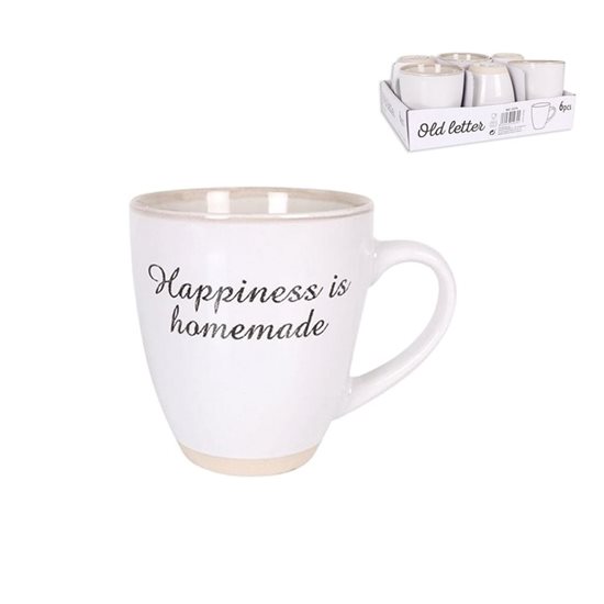 Porcelain mug, 450 ml, "Old Letter" - Viejo Valle