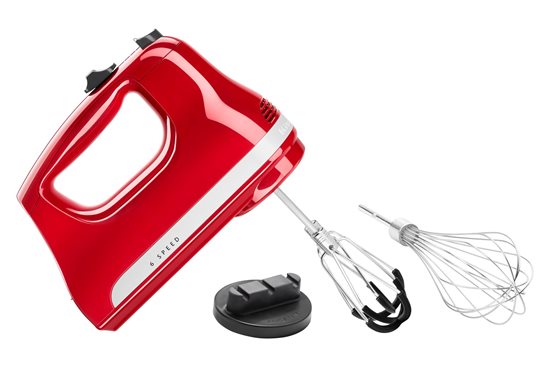 6-speed hand mixer, 60W, Empire Red - KitchenAid