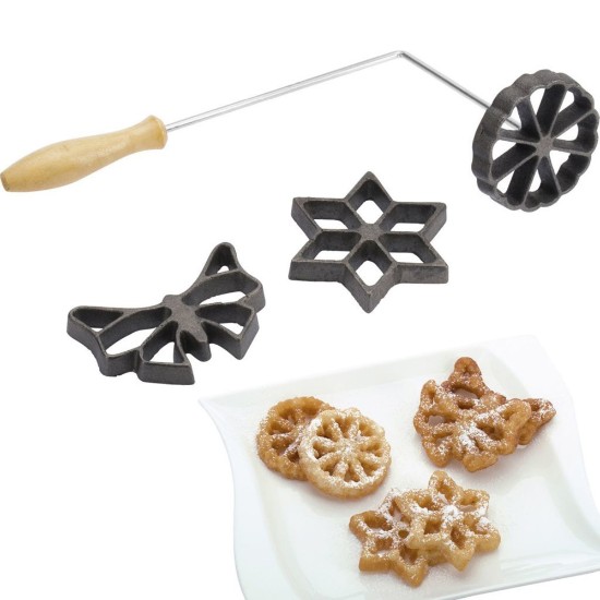 Utensílio com 3 moldes para decoração de waffles - Westmark