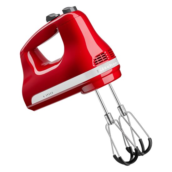 Batteur à main 6 vitesses, 60W, Empire Red - KitchenAid