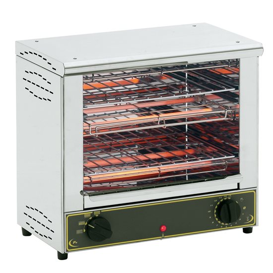 Toster na podczerwień, BAR 1000, 2 tace grillowe, 3000 W - Roller Grill