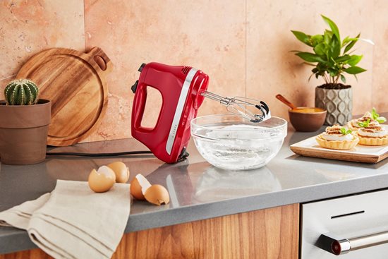 6-rýchlostný ručný mixér, 60W, Empire Red - KitchenAid