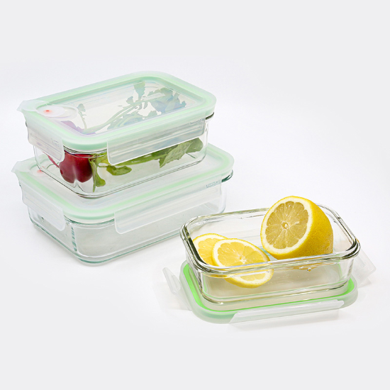 Conjunto de recipientes de alimentos de 8 peças, vidro - Glasslock