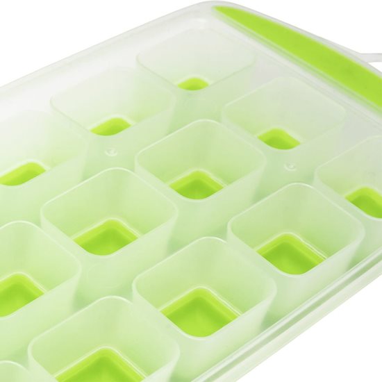 Set of 2 ice cube moulds, plastic, green color - Westmark brand