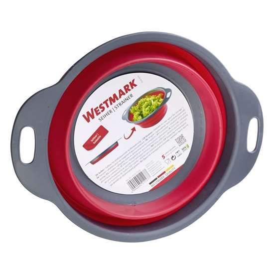 Colador plegable, plástico, 18,5 cm, "Mini", rojo - marca Westmark